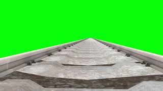 Green Screen Railway Track footage 2