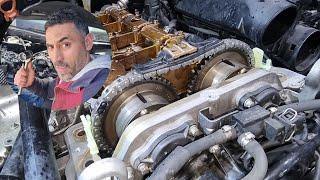 W212 Engine Timing Chain Removal From First Bolt