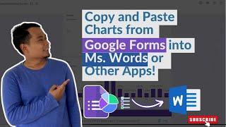 Copy and Paste Google Forms Chart into Microsoft Word or Power Point