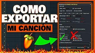 COMO EXPORTAR en FL STUDIO 21 || COMO GUARDAR MI CANCION EN FL STUDIO