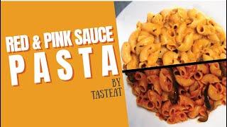 RED & PINK SAUCE PASTA RECIPE | Quick and easy recipe | JAIN | TastEat