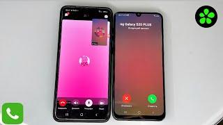 ICQ Messenger Incoming / Outgoing Calls Samsung Galaxy S20 Plus vs Samsung A50