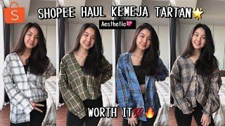 SHOPEE HAUL KEMEJA OVERSIZE KOREA  | OOTD BERKUALITAS WAJIB PUNYAA!!