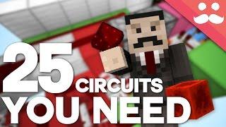 25 Minecraft Redstone Circuits YOU SHOULD KNOW!