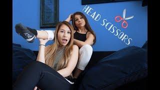 HEAD SCISSORS CHALLENGE!!