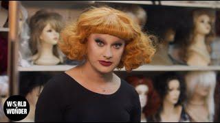 Jinkx Monsoon, Elaine Carroll + Liam Krug in "A Wig for Any Gig" from Sketchy Queens