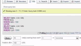 MySQL Database Tutorial - 24 - UNION