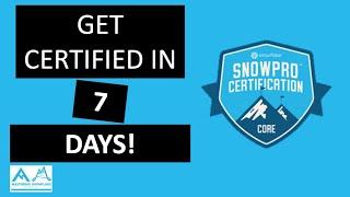 How to pass your SnowPro Core in 7 days | 5 KEY RESOURCES