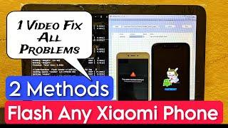 How To Flash Any Xiaomi Phone | Without Mi Flash Tool | Fix The System Has Been Destroyed |2 Methods