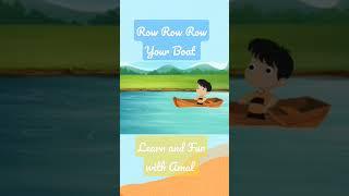 Row Row Row Your Boat | #short Kids Nursery Rhymes | Toddler | Education & Preschool Learning Video