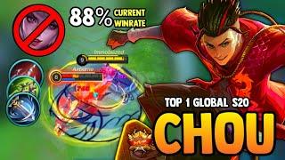 Offlane King! Chou Best Build 2021 | Top 1 Global Chou Gameplay | Mobile Legends