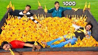 Living 24 Hours With 1000 Screaming Chickens Challenge | चिल्लाने वाले मुर्गों के साथ 24 घंटे