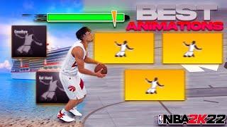 BEST JUMPSHOT LANDINGS IN NBA 2K22 CURRENT GEN! BEST GREEN ANIMATIONS IN NBA 2K22! *AFTER PATCH 1*