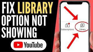 How To Fix YouTube Library Option Not Showing (2024)