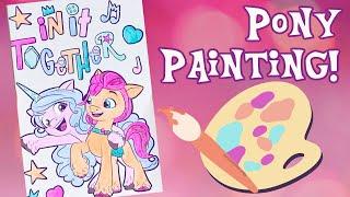 MLP G5 Paint a Canvas Speed Paint!