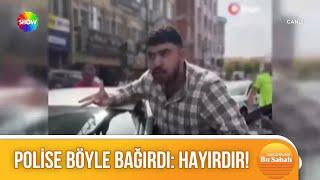 Arabayı polisin üzerine sürdü, racon kesti!