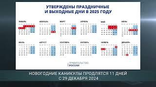 Какие праздничные и выходные дни ждут россиян в 2025 году