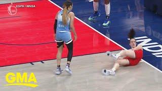 Fallout after Caitlin Clark fouled by Chennedy Carter in WNBA game