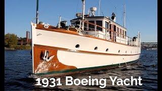 1931 Boeing Yacht. Classic. Yacht A piece of History. Immaculate!