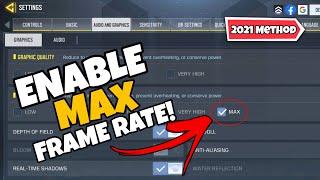 How to get max frame rate in cod mobile | Get max frame rate in call of duty mobile