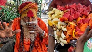 Street Style Mix Fruit Shake पूरा आगरा ये मिल्कशेक पीने आता है Indian Street Food | Agra