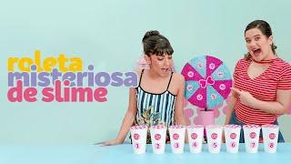 ROLETA MISTERIOSA DE SLIME (SLIME CHALLENGE) com Diário da Carol e Gabyy Souza|  Livre Para Ser