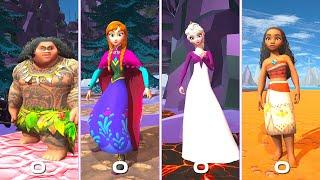 Maui Vs Anna Vs Elsa Vs Moana in DANCE Arena | You're Welcome, Let It Go, How Far I'll Go, Frozen