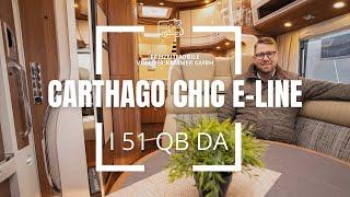 Carthago chic e-line I 51 QB DA - Luxus Wohnmobil mit Queensbett