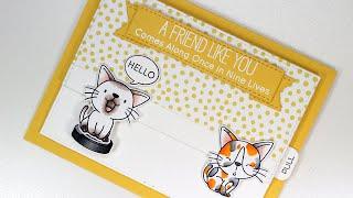 Creating an Interactive Slider Card featuring the Cat-astrophe Stamp Set