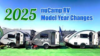 2025 nuCamp model year changes: teardrop trailers