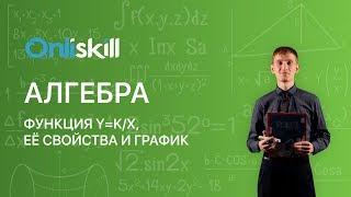 АЛГЕБРА 8 класс :  Функция y=k/x, её свойства и график.