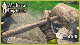 Medieval Engineers  - 01 - Starting Out | Restarting This Amazing Building, Survival Game