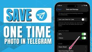 How to Save One Time Photo in Telegram Quick & Easy 2024