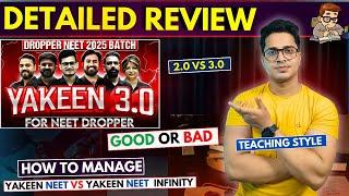 PW Yakeen Neet 3.0 2025 Batch Detailed Review | Good Or Bad | Yakeen Neet vs Infinity #yakeen_batch