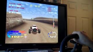 4 Wheel Thunder (Dreamcast) with 270 Degree Wheel on NullDC