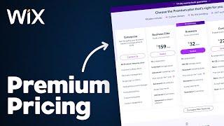 Wix Pricing for Premium Website Plans