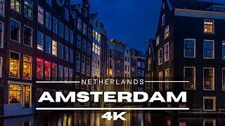 Amsterdam, Netherlands  - by drone [4K]