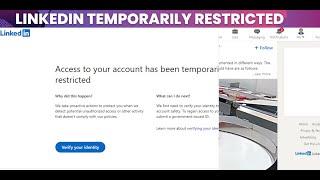 How do I recover my temporarily restricted account on LinkedIn?