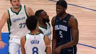 Mo Bamba tried to stare down Josh Green and Hardaway immediately stepped between and stared down Mo