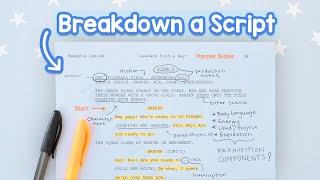 How to Analyze a Script for an Audition! (Breakdown, Read + Acting Tips)