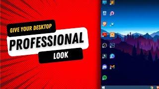 Give your desktop a professional look without any application or theme | windows 10, 8.1, 7 | Aestra