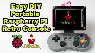 Build A Handheld RetroPie Gaming Console No Solder SUPER EASY!