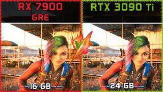 RX 7900 GRE vs RTX 3090 Ti - FHD, QHD, UHD 4K