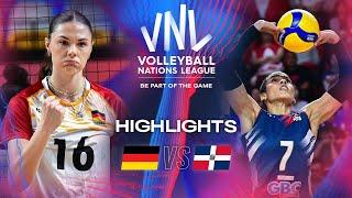  GER vs.  DOM - Highlights | Week 3 | Women's VNL 2024