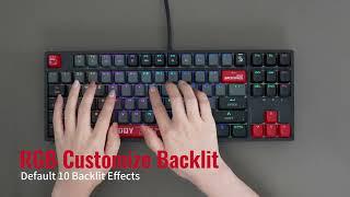 S87 RGB Mechanical Keyboard - Energy Red: Precision and Style with BLMS Switches