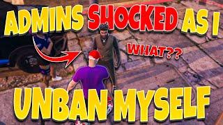 Admins SHOCKED When I Unban Myself From Their Server  (GTA 5 RP)