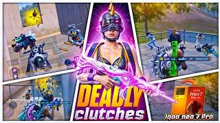 Deadly Clutches by Quick Rush ️ IQOO NEO 7 PRO SMOOTH + 90FPS PUBG / BGMI TEST 20255 Finger