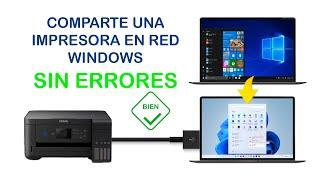  Comparte una impresora en red Windows   SIN ERRORES