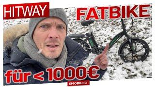 HITWAY FATBIKE für unter 1000€ im Schnee perfekt!