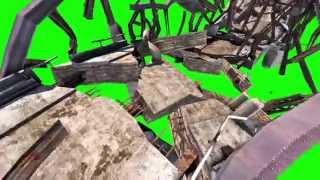 Green Screen Destruction Bridge Strong Wind Storm - Footage PixelBoom CG